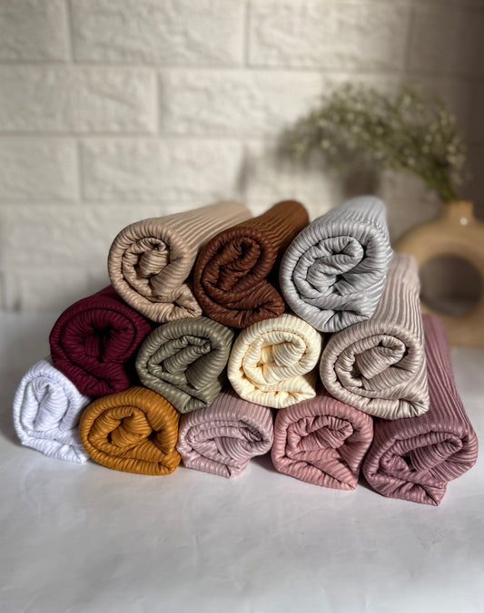 ribbed jersey hijab textured stretch fabric
