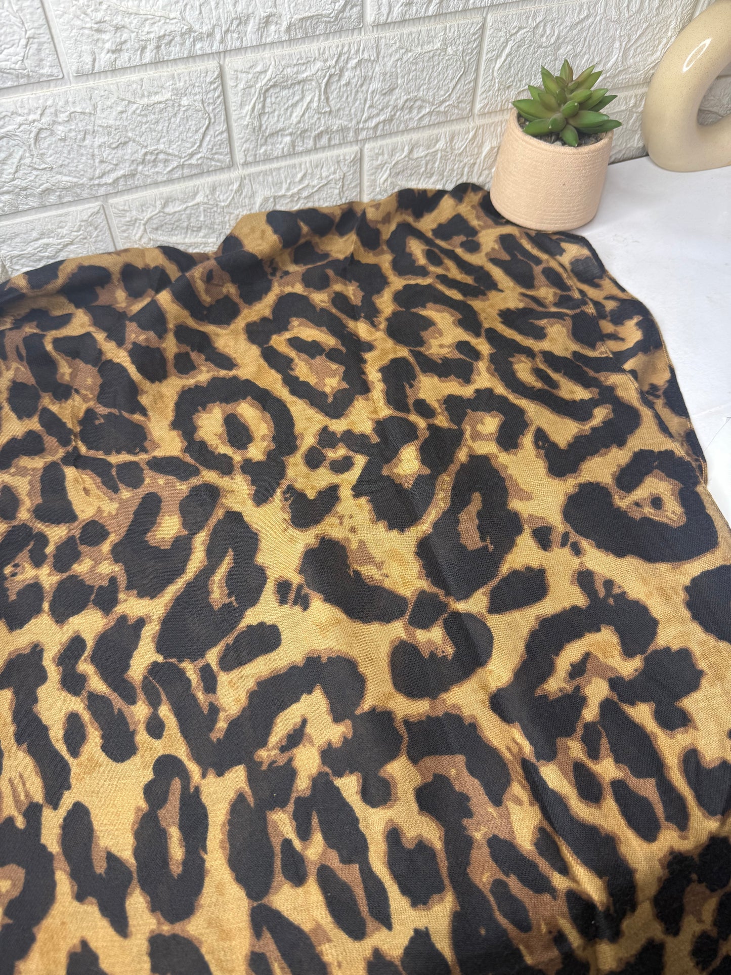Modal Leopard Print Hijab