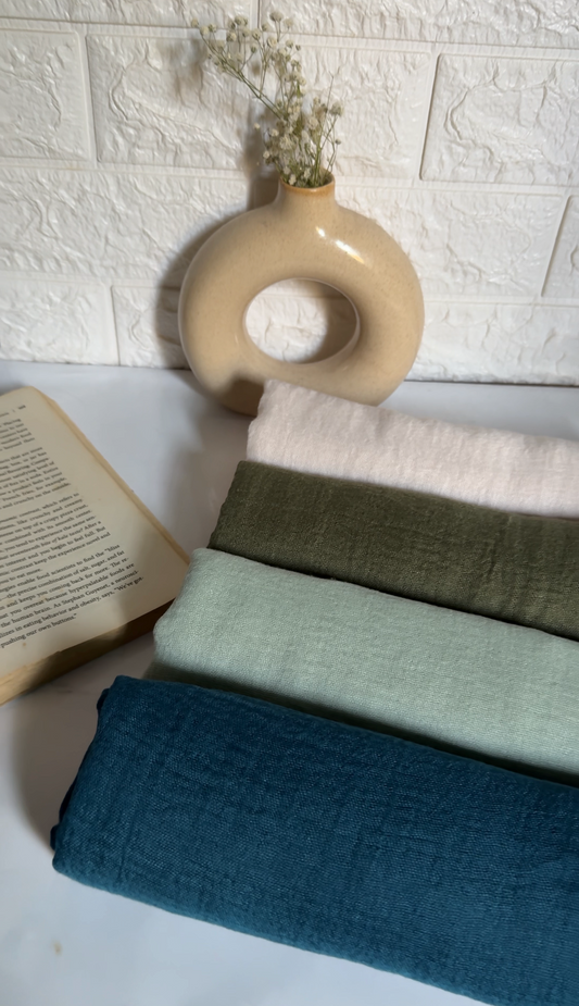 crinkle cotton hijab breathable daily wear